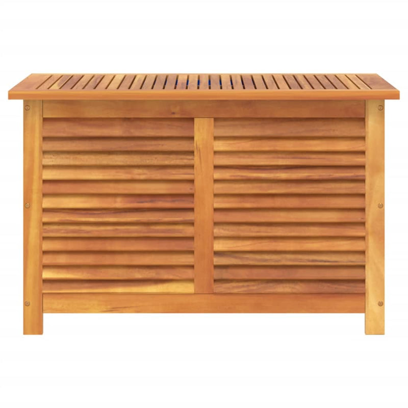 Garden Storage Box with Louver 90x50x56 cm Solid Wood Acacia