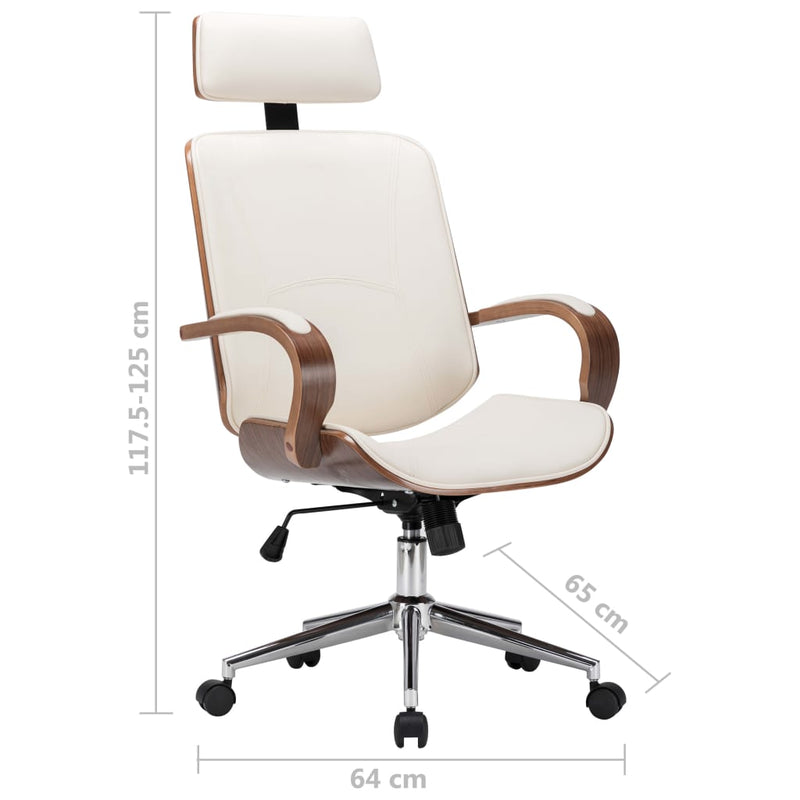 Swivel_Office_Chair_with_Headrest_Cream_Faux_Leather_and_Bentwood_IMAGE_7_EAN:8719883666341