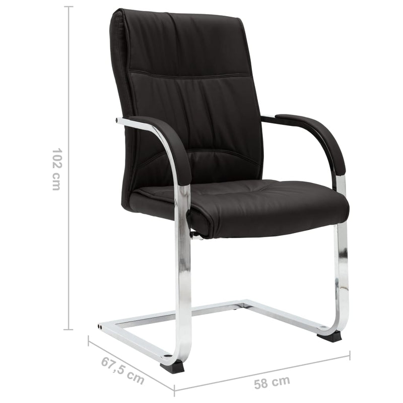 Cantilever_Office_Chair_Black_Faux_Leather_IMAGE_6_EAN:8719883892719