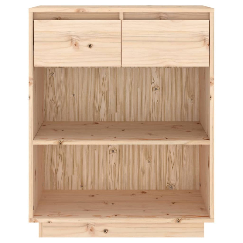 Console Cabinet 60x34x75 cm Solid Wood Pine