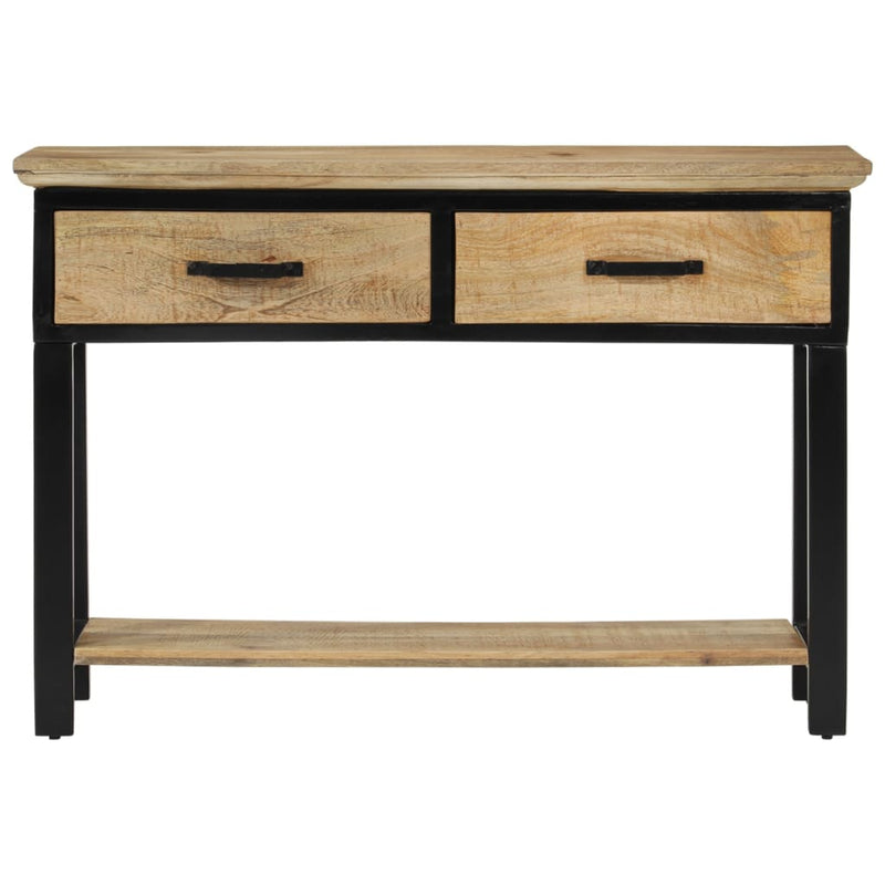 Console Table 110x30x75 cm Solid Rough Wood Mango