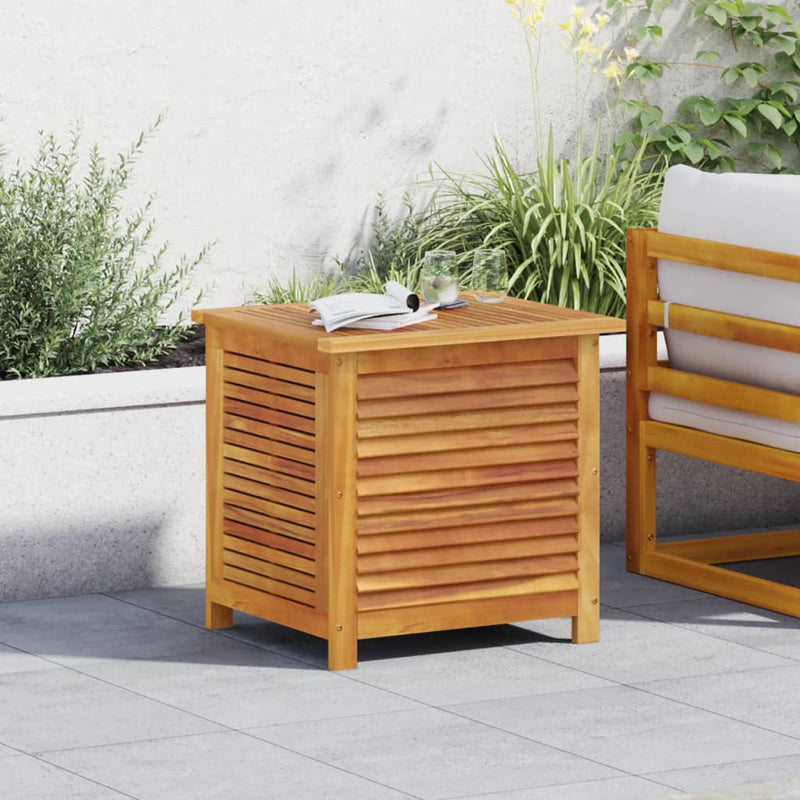 Garden Storage Box with Louver 60x50x56 cm Solid Wood Acacia