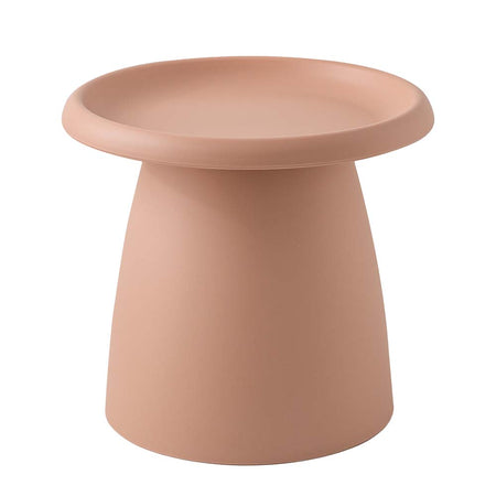 Scandi Coffee Table Mushroom Nordic Round Small Side Table 50CM Pink Image 1 - ai-pp-ct-s-pk