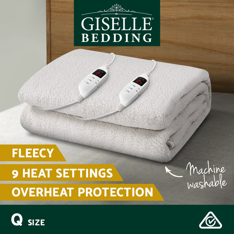 Bedding 9 Setting Fully Fitted Electric Blanket - Queen Image 3 - eb-fl-lcd-q