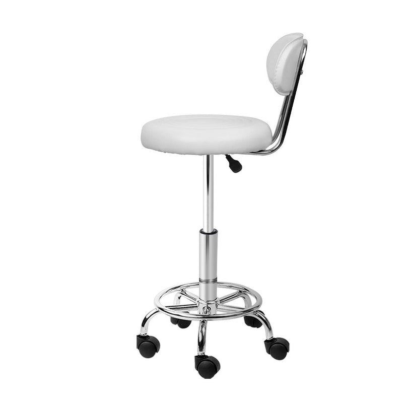 2X Saddle Salon Stool Swivel Backrest Chair Barber Chair Hydraulic Lift