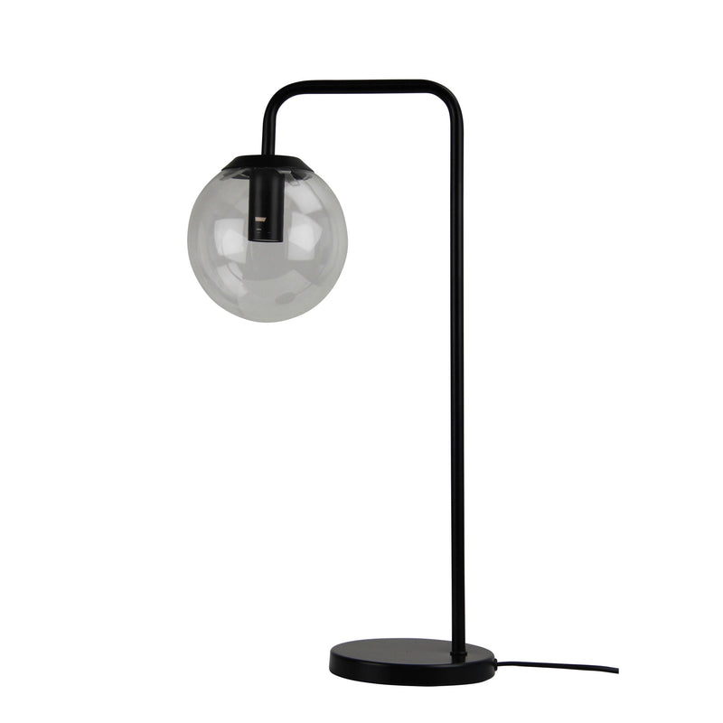 Contemporary Clear Glass Lamp Black Image 4 - uhol_sl98799bk