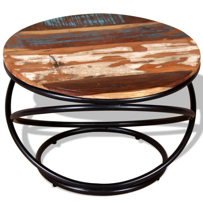 Coffee Table Solid Reclaimed Wood 60x60x40 cm