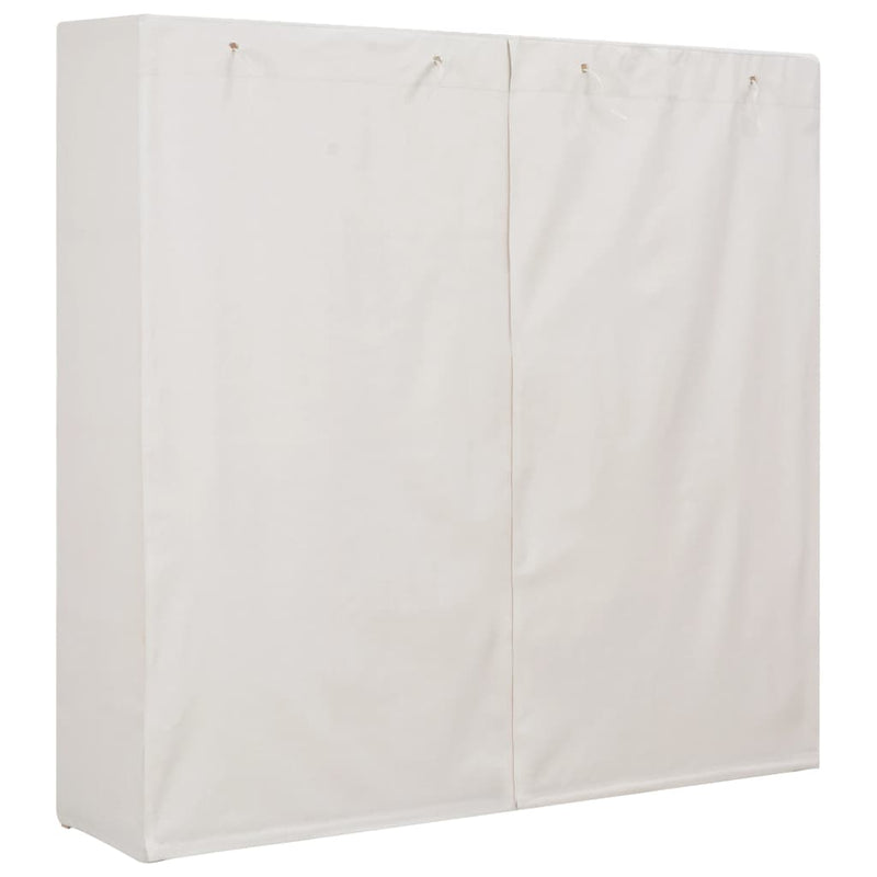 Wardrobe White 173x40x170 cm Fabric