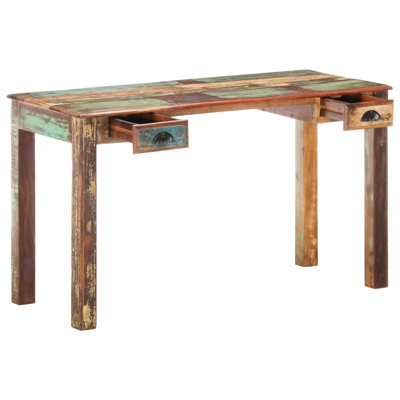 Desk 130x55x76 cm Solid Reclaimed Wood