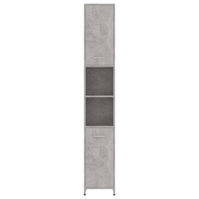 Bathroom Cabinet Concrete Grey 30x30x183.5 cm Engineered Wood