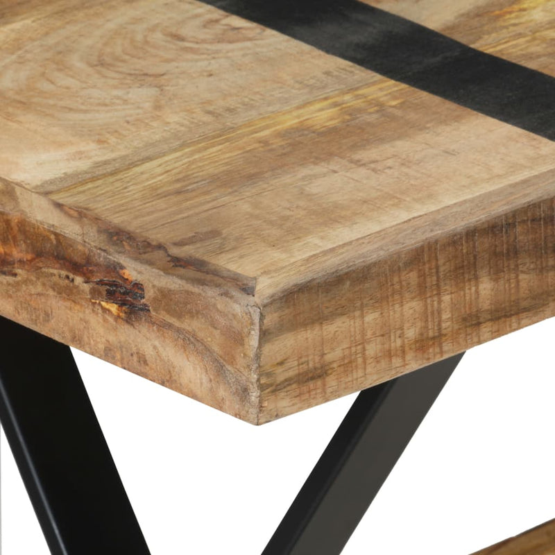 Dining Table 120x60x76 cm Rough Mango Wood