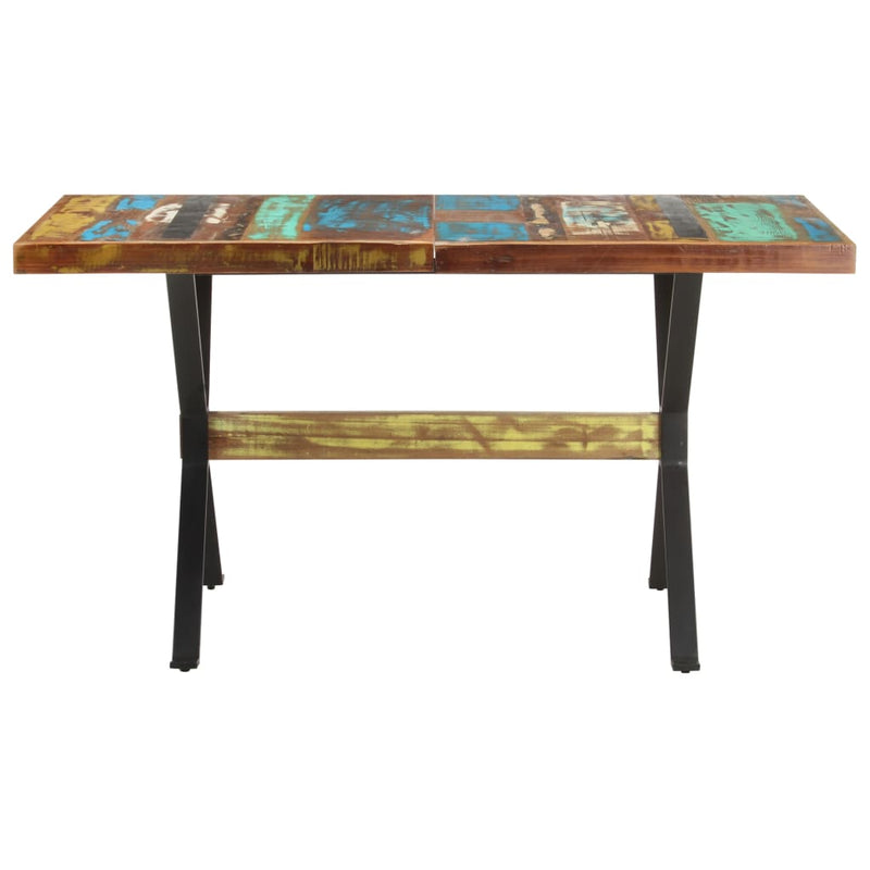 Dining Table 140x70x76 cm Solid Reclaimed Wood
