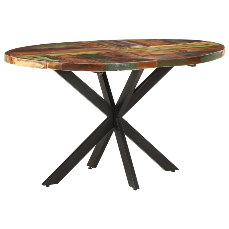 Dining Table 140x80x75 cm Solid Reclaimed Wood