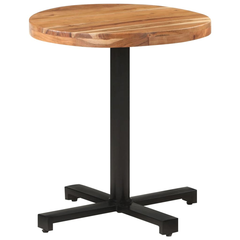 Bistro Table Round Ø70x75 cm Solid Acacia Wood