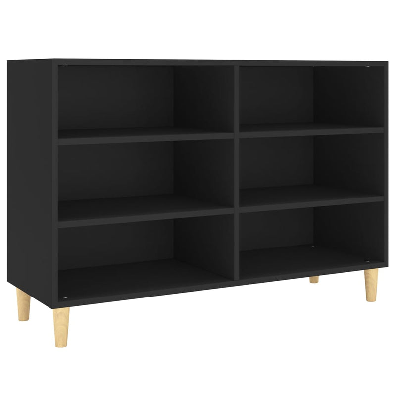 Sideboard Black 103.5x35x70 cm Engineered Wood