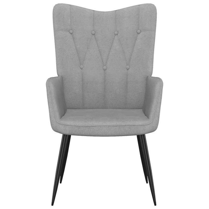 Relaxing Chair Light Grey Fabric