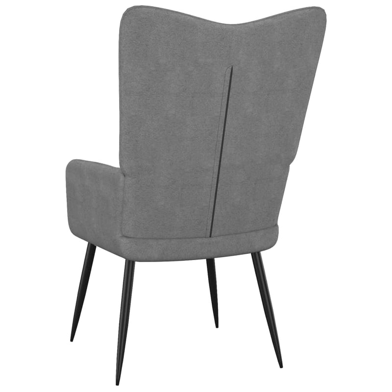 Relaxing Chair Dark Grey Fabric