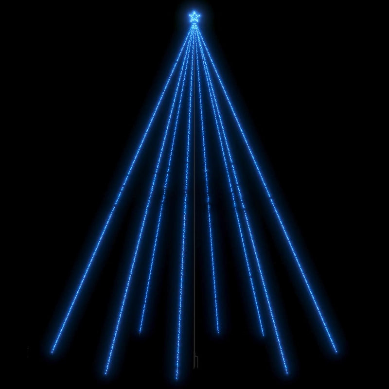 Christmas Tree Lights Indoor Outdoor 1300 LEDs Blue 8 m