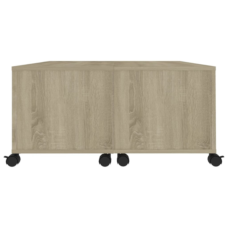 Coffee Table Sonoma Oak 75x75x38 cm Engineered Wood