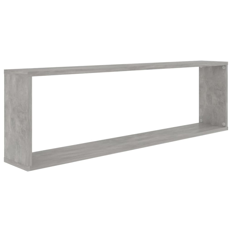 Wall Cube Shelves 6 pcs Concrete Grey 100x15x30 cm Engineered Wood