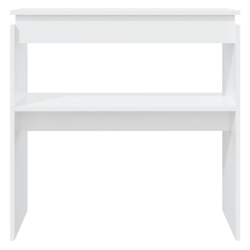 Console Table White 80x30x80 cm Engineered Wood