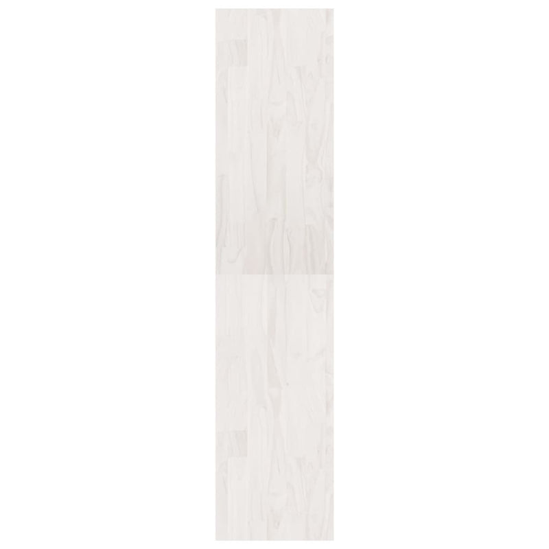 Book Cabinet Room Divider White 40x30x135.5 cm Pinewood