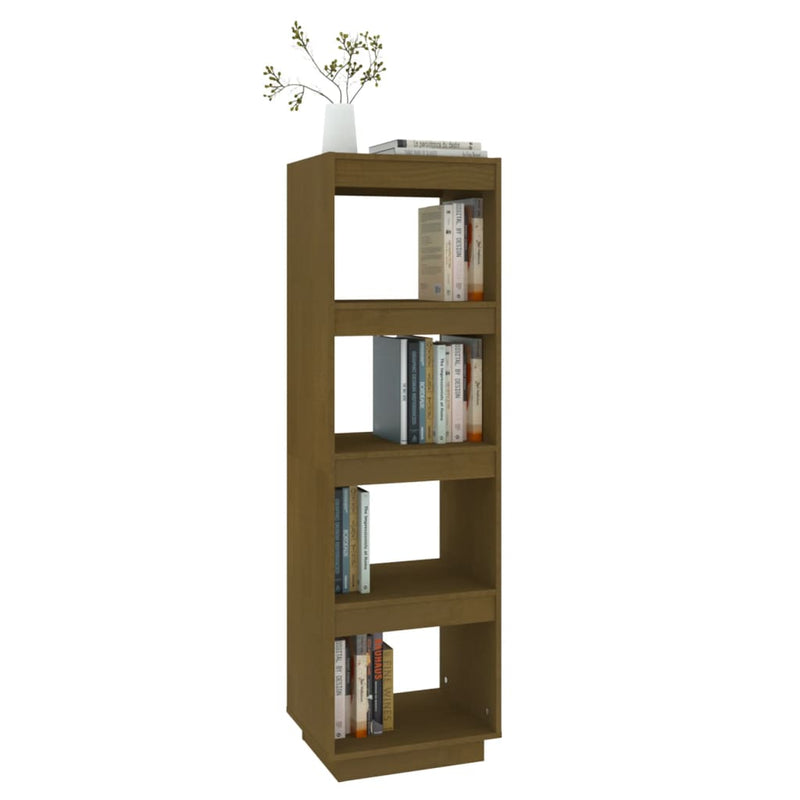 Book Cabinet/Room Divider Honey Brown 40x35x135 cm Solid Pinewood