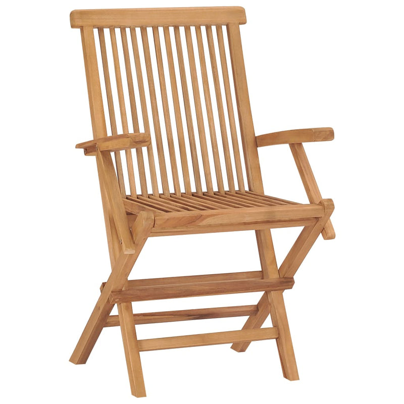 Folding Garden Chairs 6 pcs Solid Wood Teak