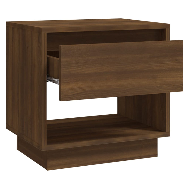 Bedside Cabinets 2 pcs Brown Oak 45x34x44 cm Engineered Wood