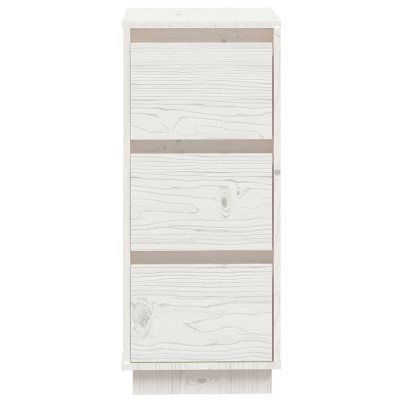 Sideboard White 32x34x75 cm Solid Wood Pine