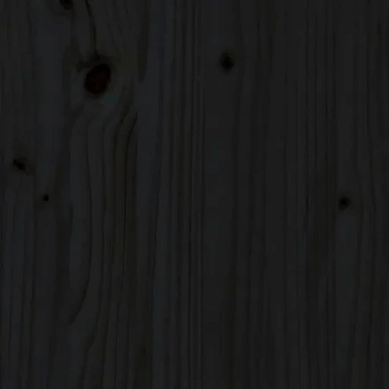 Sideboard Black 60x34x75 cm Solid Wood Pine