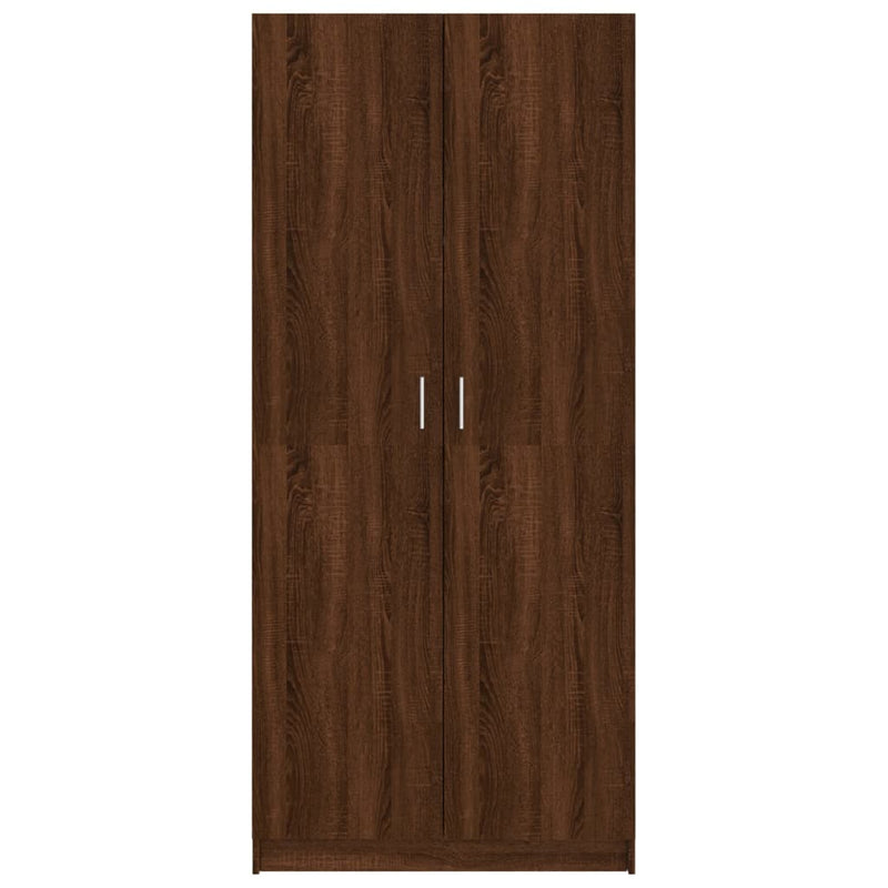 Wardrobe Brown Oak 80x52x180 cm Engineered Wood