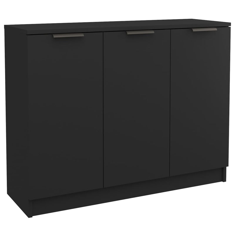 Sideboard Black 90.5x30x70 cm Engineered Wood