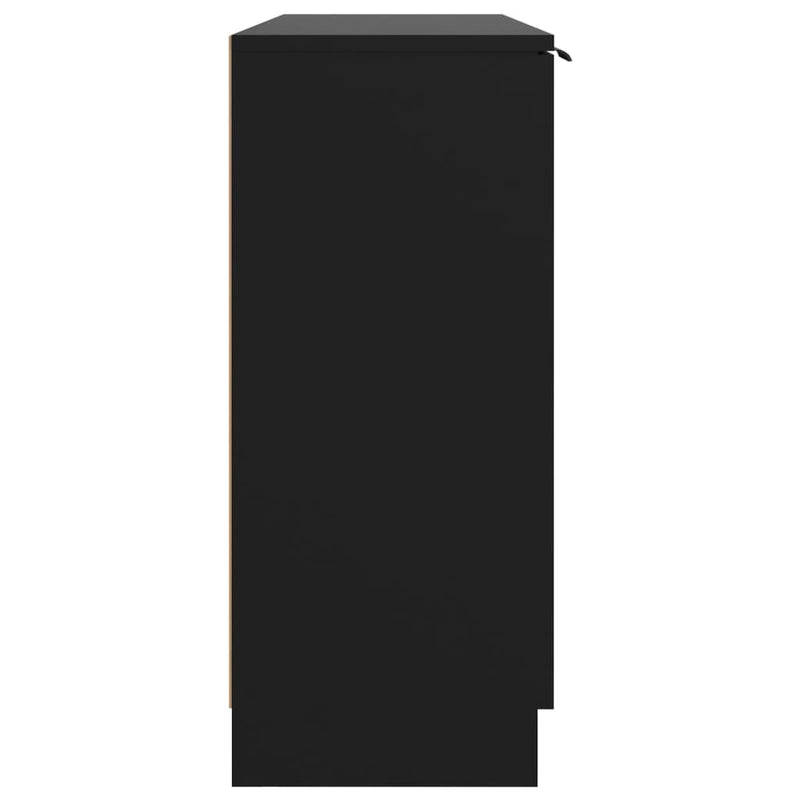 Sideboard Black 90.5x30x70 cm Engineered Wood