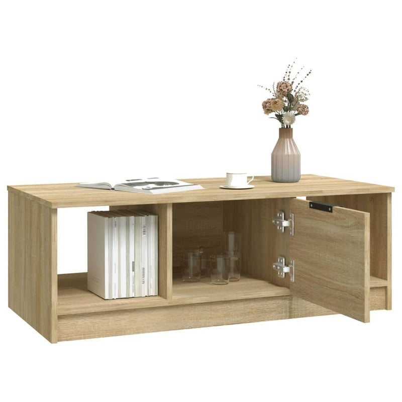 Coffee Table Sonoma Oak 102x50x36 cm Engineered Wood