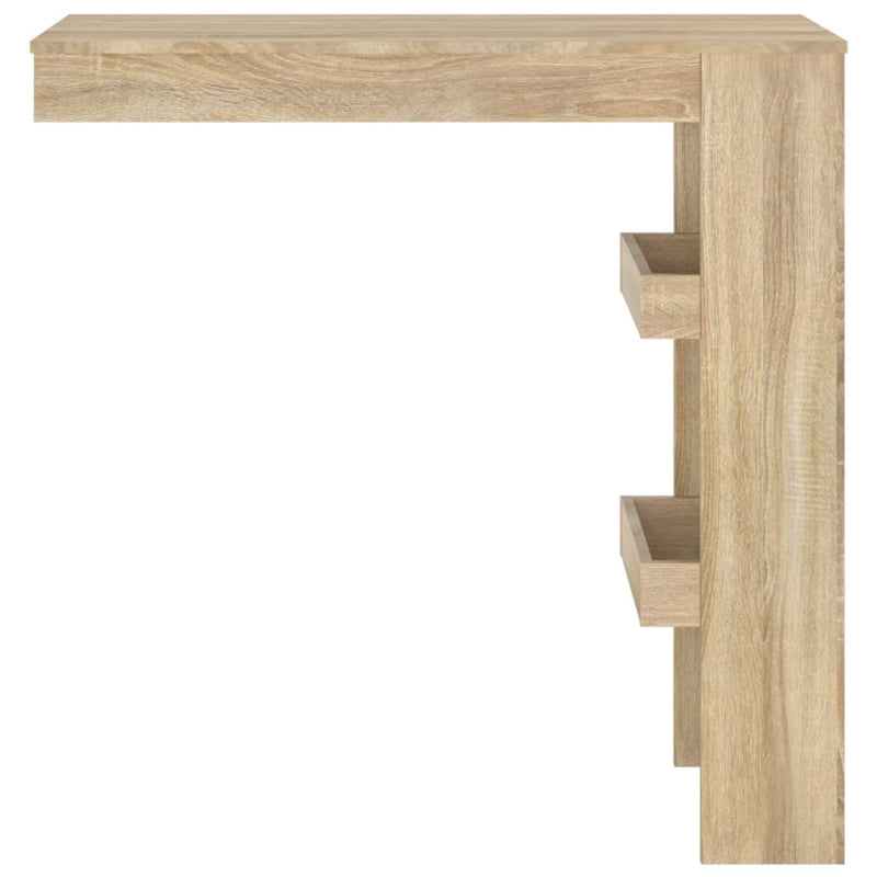 Wall Bar Table Sonoma Oak 102x45x103.5 cm Engineered Wood