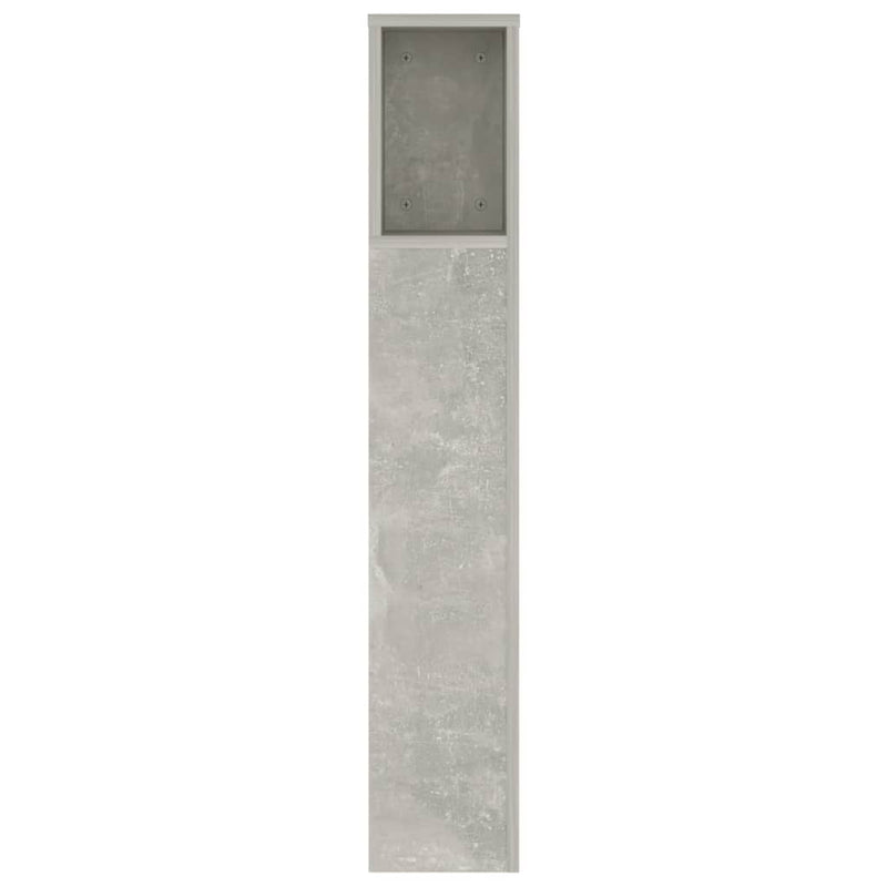 Headboard Cabinet Concrete Grey 140x18.5x104.5 cm