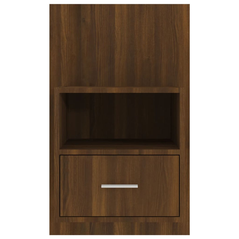 Wall-mounted Bedside Cabinets 2 pcs Brown Oak