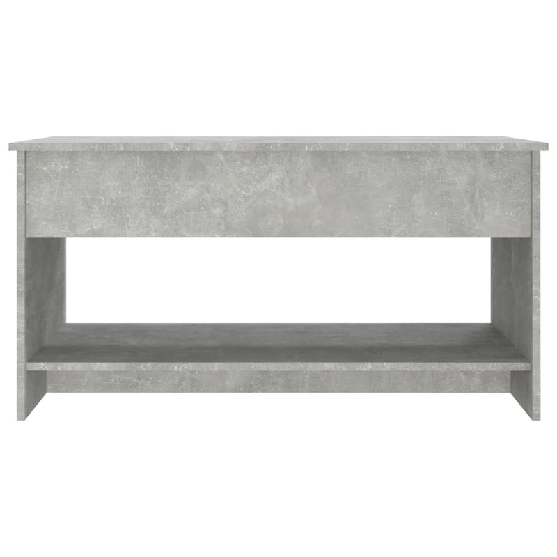 Coffee Table Concrete Grey 102x50x52.5 cm Engineered Wood