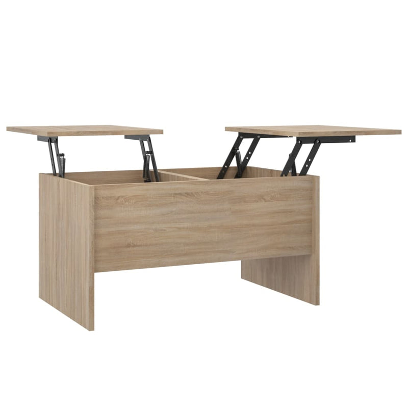Coffee Table Sonoma Oak 80x50x42.5 cm Engineered Wood