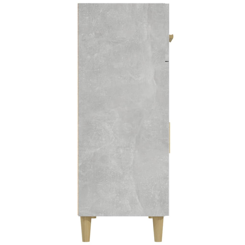 Sideboard Concrete Grey 69.5x34x89 cm Engineered Wood