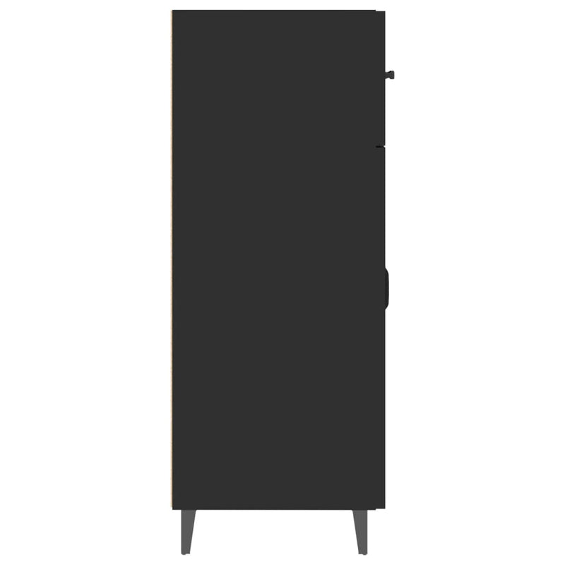 Sideboard Black 69.5x34x90 cm Engineered Wood