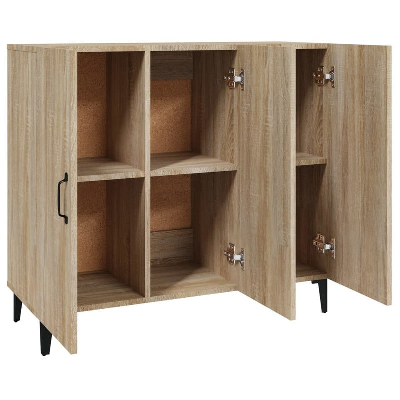 Sideboard Sonoma Oak 90x34x80 cm Engineered Wood