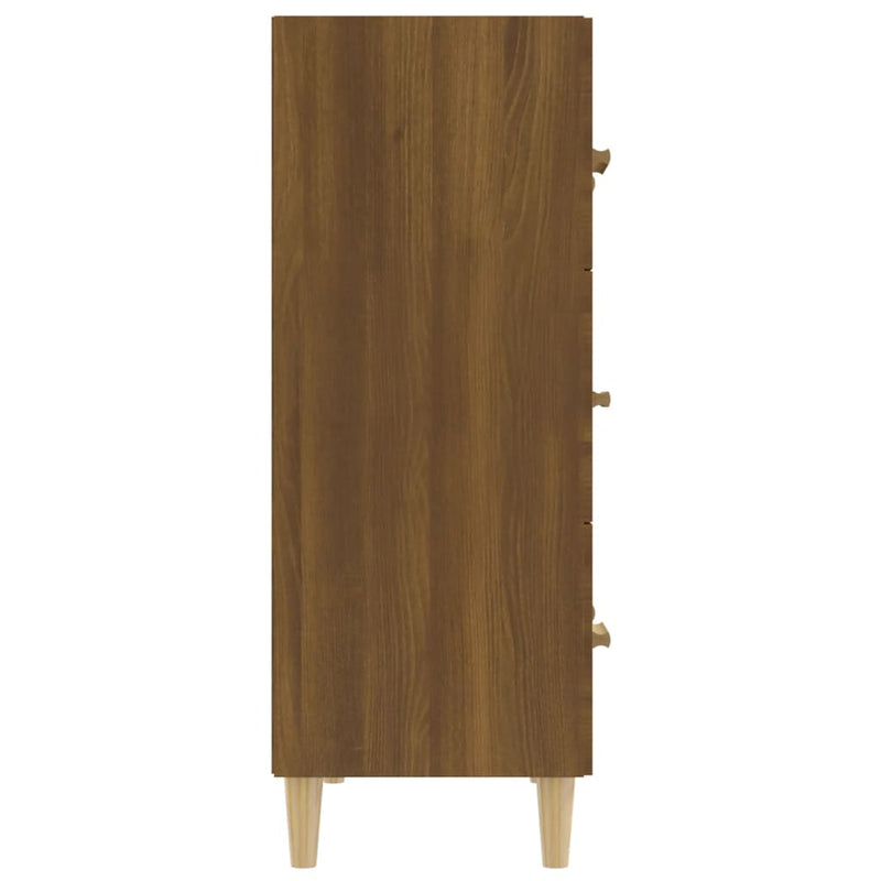 Sideboard Brown Oak 70x34x90 cm Engineered Wood