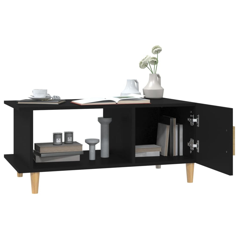 Coffee Table Black 90x50x40 cm Engineered Wood