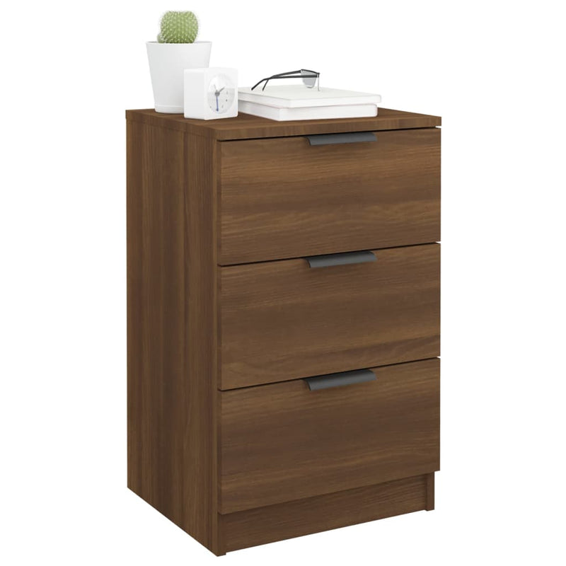 Bedside Cabinets 2 pcs Brown Oak 40x36x65 cm