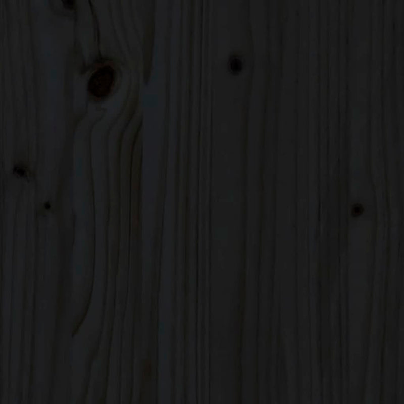 Sideboard Black 210x35x80 cm Solid Wood Pine