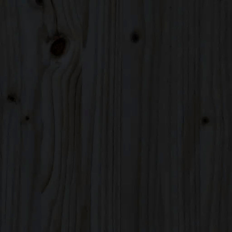 Pallet Bed Black 100x200 cm Solid Wood Pine