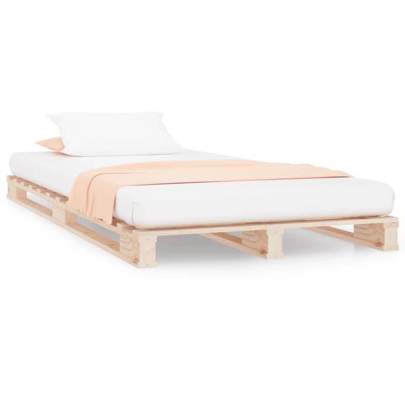 Pallet Bed 92x187 cm Single Size Solid Wood Pine