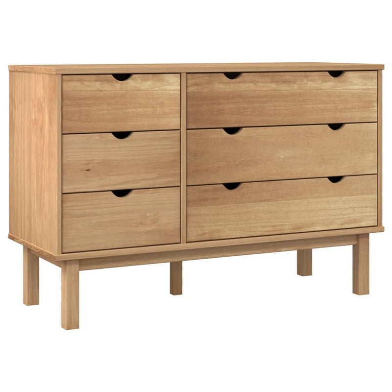 Drawer Cabinet OTTA 111x43x73.5 cm Solid Wood Pine